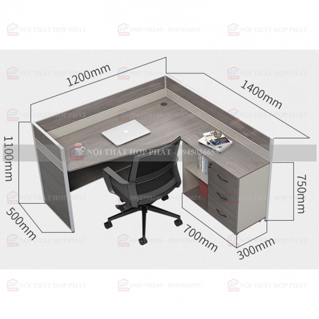 Bàn Làm Việc Gỗ BLVG029